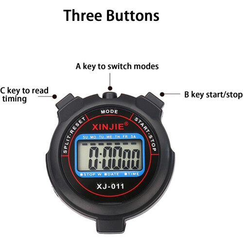 Digital Stopwatch Timer  LargeDisplay Sport Stopwatch  Swimming Countdown Timer For Competition And Training 2