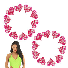 Fashionable Nipple Covers for Women, Glitter Heart Nipple Pasties with Strong Adhesive, Disposable Nipple Covers for Party Wear, Breathable Material,