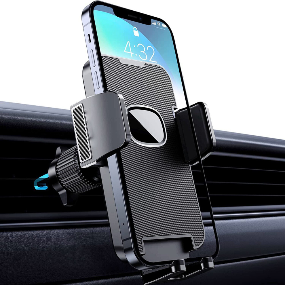 Quick Release Button Phone Holder, Car Phone Holder Vent For Safe Driving, Upgrade Clip, 360-Degree Rotation, Compatible With Horizontal & Vertical 9405630156904