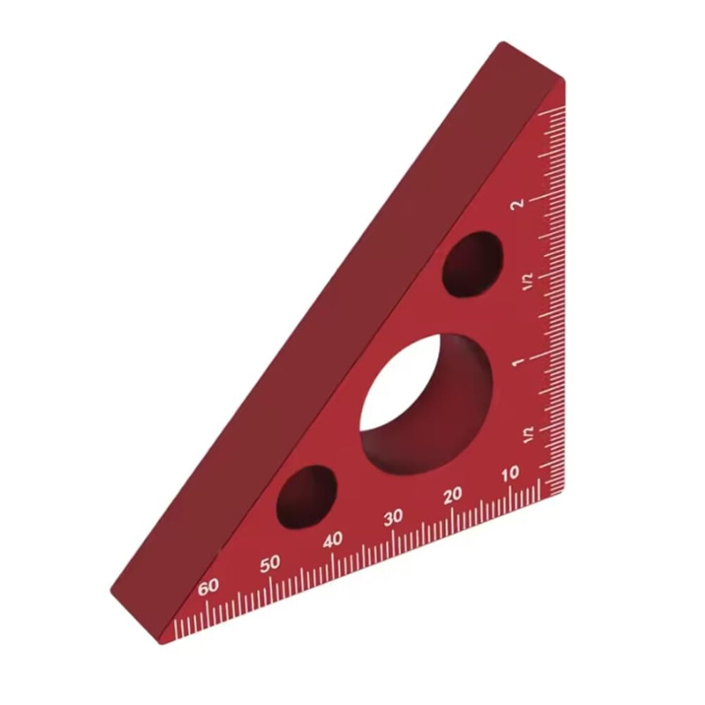 Aluminum Right Angle Ruler Woodworking Triangle Ruler With Scales Precision Machinist Carpenter's Square Aluminum Alloy 9189345169502