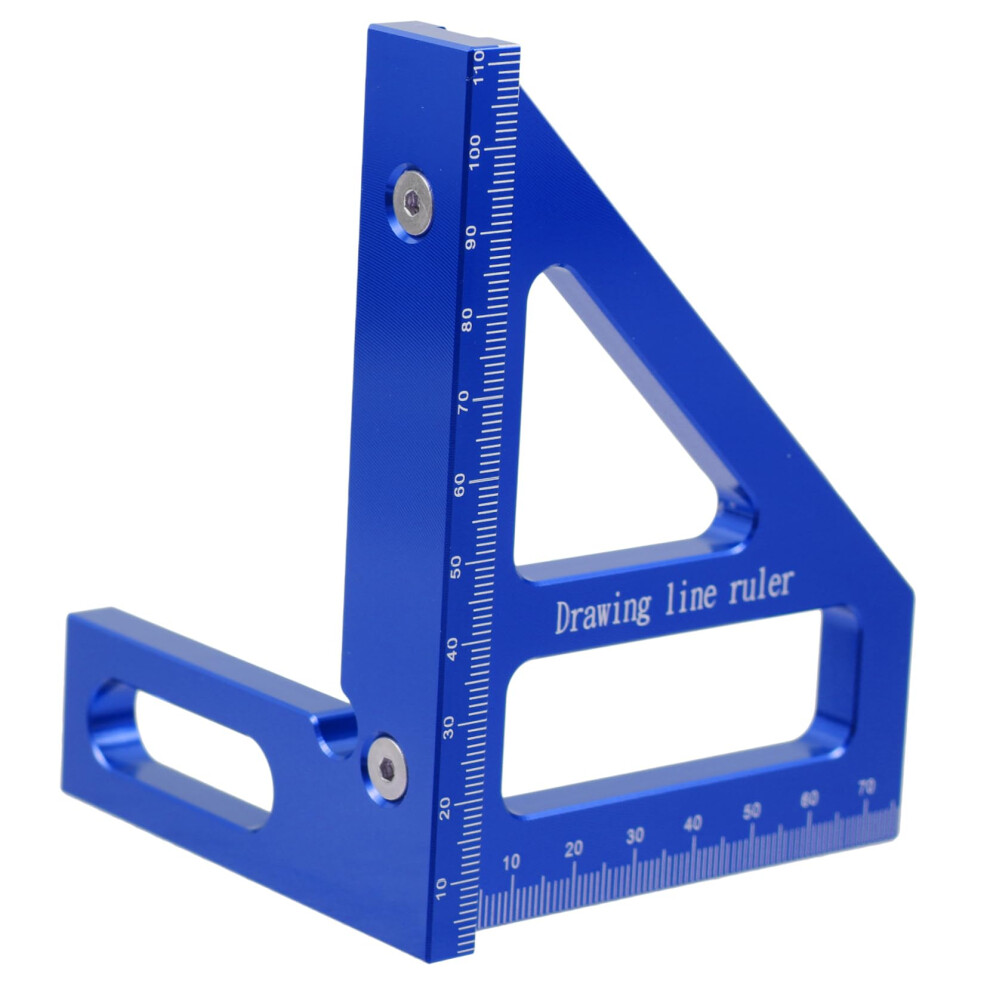 90 Degree Carpenter Miter Triangle Ruler Aluminum Alloy Angle Ruler Woodworking Measuring Tool 9426802414134