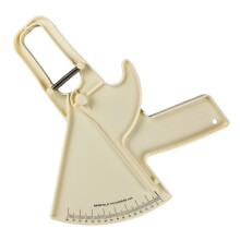 Body Fat Tape 088mm Professional Portable Accurate Fat Tape Measuring Tool Yellow Beige