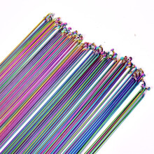 Bike Spokes Stainless Steel 14G Rainbow Color Mountain Road Bicycle Spokes 261mm 10pcs 261 263 265 268 271 273 275 278 291 293
