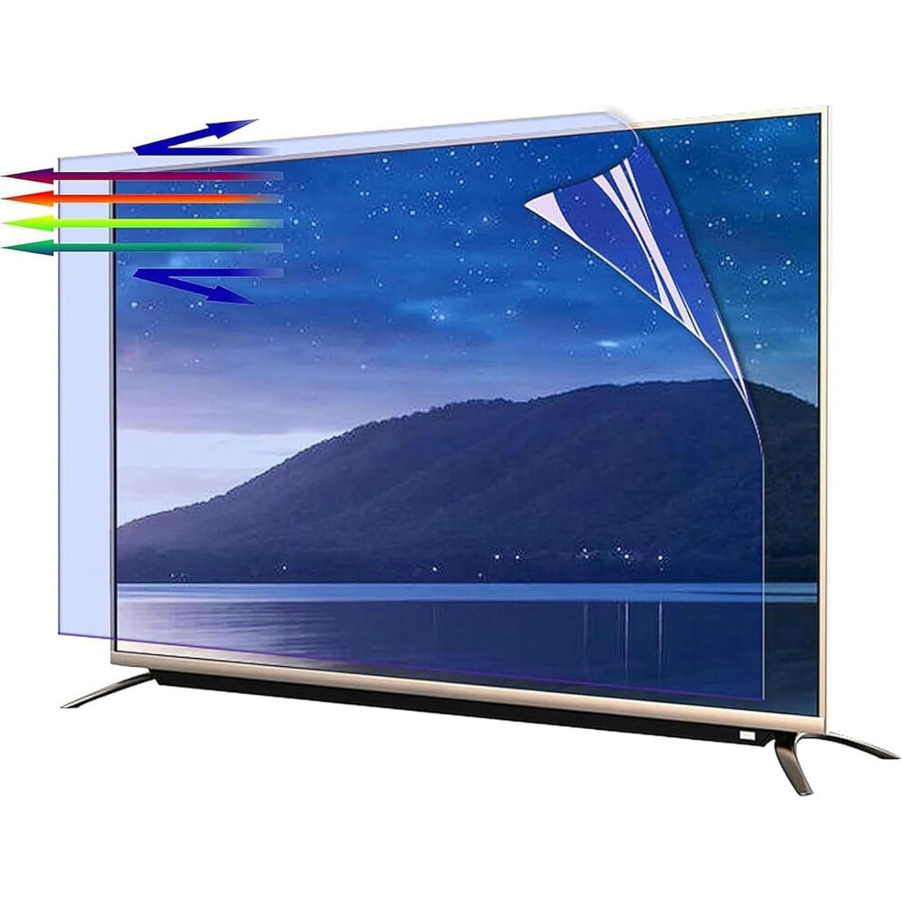 Tv Screen Protector 43Inch 942X529mm Matte Antiglare Film Antiblue Antiscratch Fits Lcd/Led/Oled/Qled Hdtvs Light 9189345169977