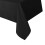 Black Rectangular Polyester Tablecloth Stains Wrinkle Resistant 1
