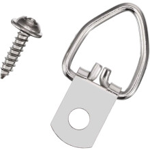 Heavy-Duty D Ring Picture Hangers, Hanging Kit With Easy Install, High-Quality Steel Ensures Durability, Long D Ring Design Offers A More Secure Hold,