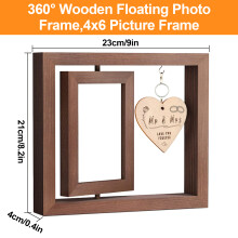 Elegant Wedding Keepsake, Timeless Wedding Picture Frame For Unforgettable Moments, Display Two 4x6 Photos In Rustic Style Decor, Cool Wedding Gifts F
