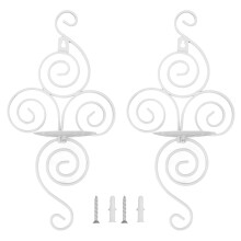 Faltbare Wandkerzenleuchte, einfache Montage, hochwertiges Eisenmaterial, ideal für Wohnzimmer, Schlafzimmer und Esszimmer, perfekt für Hochzeiten