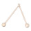 2 Pcs Solid Wood Ethereal Drumsticks, Round Head, Short Mallets 1