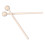 2 Pcs Solid Wood Ethereal Drumsticks, Round Head, Short Mallets 16