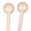 2 Pcs Solid Wood Ethereal Drumsticks, Round Head, Short Mallets 7