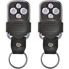 Controle remoto de reposição para abridores de portas de garagem com botão amarelo de aprendizagem, modelo chaveiro da Chamberlain, registrado na