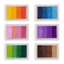 Pigment tintapárnák bélyegzéshez, Mosható bélyegzőpárnák gumibélyegzőkhöz, Kiváló minőségű tinta tiszta és éles lenyomatokkal,
