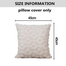 Elevate Your Space With Plush Wool Decorative Couch Pillows, Spring Farmhouse Cushions For Living Room And Bedroom, Set Of 2, 50x50cm, White, Soft