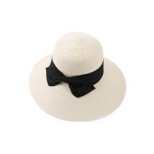 Breathable Straw Hat for Women, Wide Brim Foldable Sun Hat with Breathable Sweatband Lightweight Packable Design, UV 50+ Protection Versatile Hat for