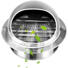Copertura di ventilazione per asciugatrice in acciaio inossidabile, cappuccio di scarico esterno con rete metallica integrata e protezione