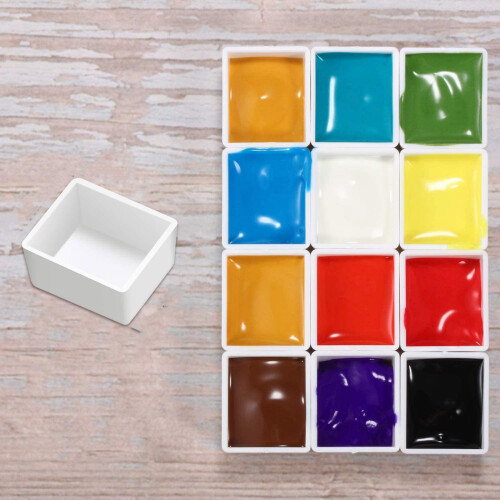 Casseroles de peinture à l'aquarelle vides,-3,2 ml 2