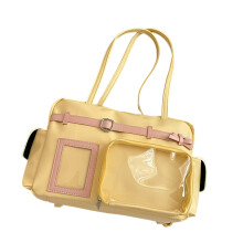 Contemporary School Backpack Shoulder Bag with-Yellow