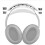 Earphones Headband Protector Snap Fit Wide-Light gray 6