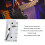 Headless Guitar String Lock 6-String Silver 4