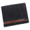Elegant Men's Short Wallet With Scratch Resistant Texture-Black 1