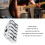 Headless Guitar String Lock 6-String Silver 3