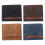 Modern Men's Short Wallet Patchwork Pattern Soft PU-Blue 2