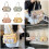 Contemporary School Backpack Shoulder Bag with-Yellow 3