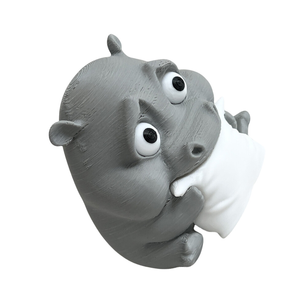 Hippo Sculpture Modern Interior   For Nursery Bedside Display