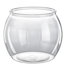 Plastic Fish Bowls 6.3 Inch Diameter Clear Shatterproof Goldfish Bowl For Hydroponic Terrarium Decor