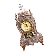 Horloge de bureau Antique européenne classique avec-Blanc