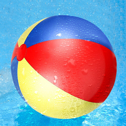 Großer bunter-Farbiger Ball L 2