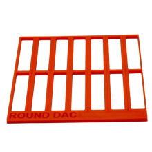 Brilliant Art Template Tool Plastic Ruler For-Orange Color