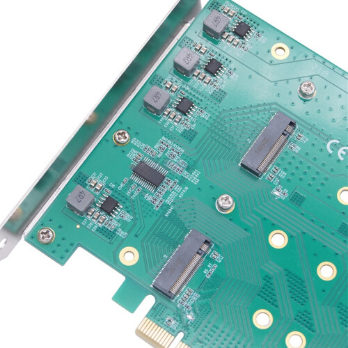 4 NVME To PCIe Array Converters Enhanceds Thermals Dissipation 1