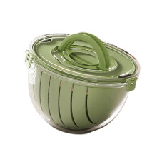 Quick Drain Watermeloenmand PET-fruitsnijder-Groen 2