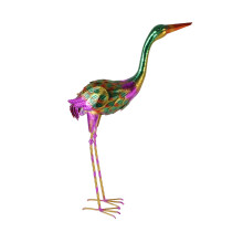 Sculpture d'oiseau en fer fabriquée à-Couleur style tête haute
