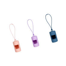 3PCS Practical Dog Poop Bag Holder Elastic-Pink and purple blue