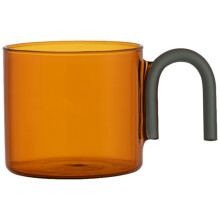 Espressotasse aus Glas mit Henkel für den Heim- oder-Bernstein