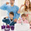 Pack de 5 vanités de salle de bains modernes, ensemble-Violet 7