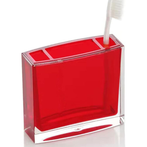 Ensemble de vanité en acrylique de luxe, porte-brosse à-Rouge 1