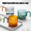 300ml Single Layer Glass Espresso Mug Drinkware with-Light Grey 3