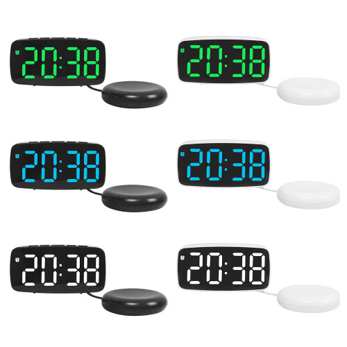Réveil miroir LED multifonctionnel, caractéristiques du-02 1