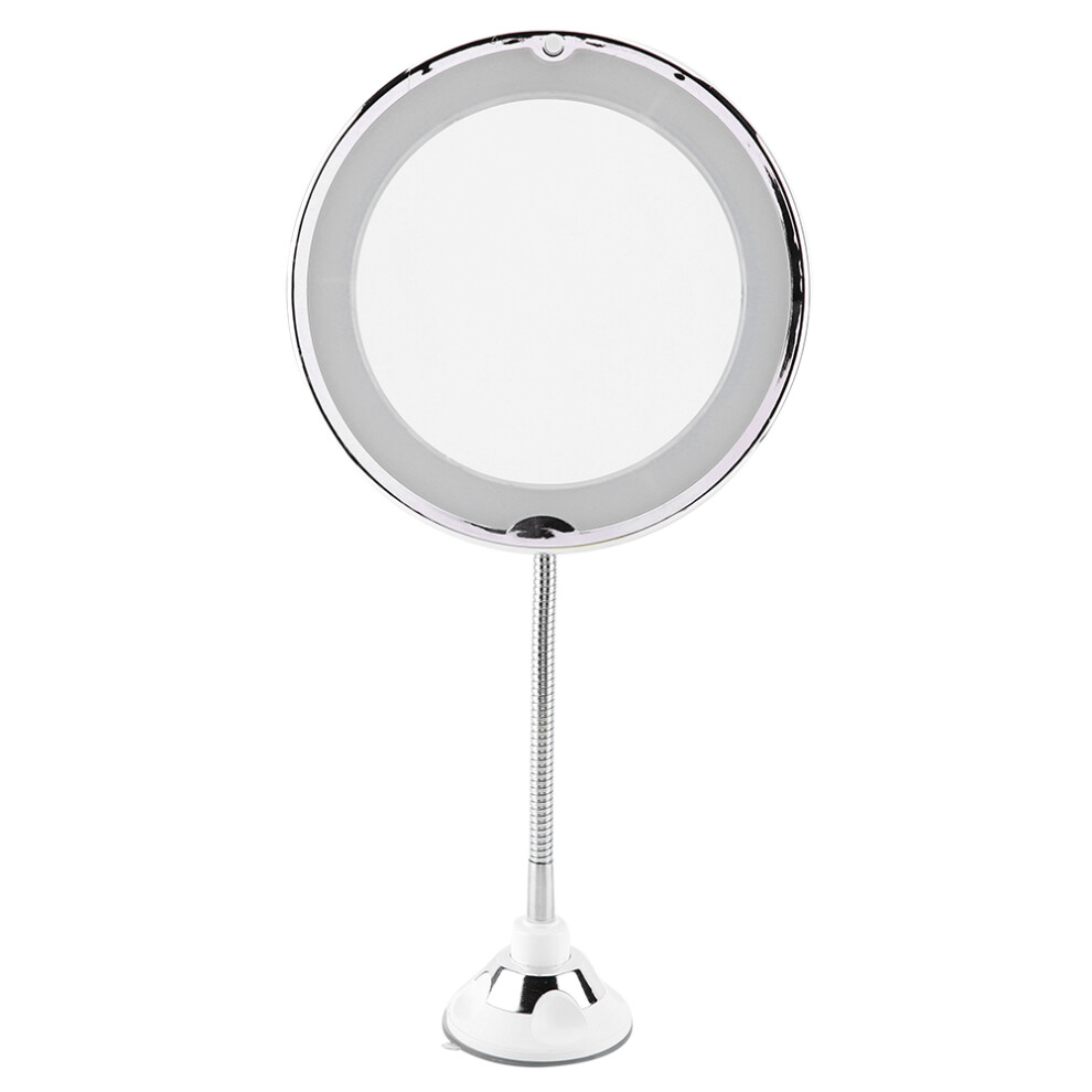 Light Led Ed Makeup Mirror, 10X Magnification Magnifying Vanity Mirror, Three Colors Dimmable Cosmetic Mirror, Adjustable Tube With Natural Dayli