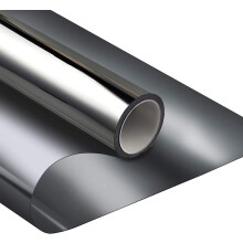 Heat Control Window Film for Glass, One Way Daytime Privacy Mirror Reflective UV Sun Blocking Self Adhesive Static Cling Tint for Home Office, Scratch