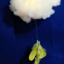 Cloud Nine Décor, molndekor i syntetfiber för fantasifulla interiörer, konstgjorda molndekorationer, förorenande och luktfri för säkra fester