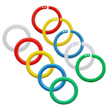 Plastic Loose Leaf Rings, Bright Multi-Color For Attractive Binding, Durable And Suitable For Binders, Cards, Home And Office Use (46mm, Multiple Size