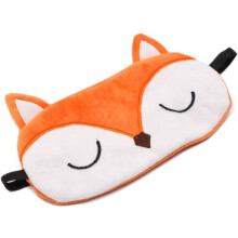 Orange Plush Sleep Mask, Cute Design Brings Joy To Your Night, Adjustable Strap Ensures Perfect Fit, Comfortable Premium Fabric For Soft Touch, One Si