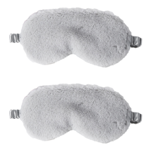 Plush Sleep Mask, Faux Fur Eye Mask Breathable Satin For Travel Accessories, Soft Smooth Plush Improves Sleep Quality In Home Office Hotel Airplane Tr