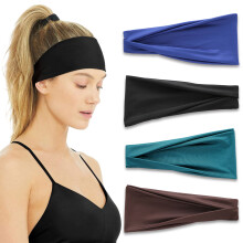 Athletic Headband for Sports, Multifunctional Sweatband for Running Yoga and Cycling, Fit Virtually Every Head Size with Non Slip Grip, Breathable Ela