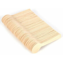 Perfect Party Size Wooden Spoons, Sustainable Birchwood Cutlery for All Foods & Drinks, Compostable Utensils (100 Pcs)